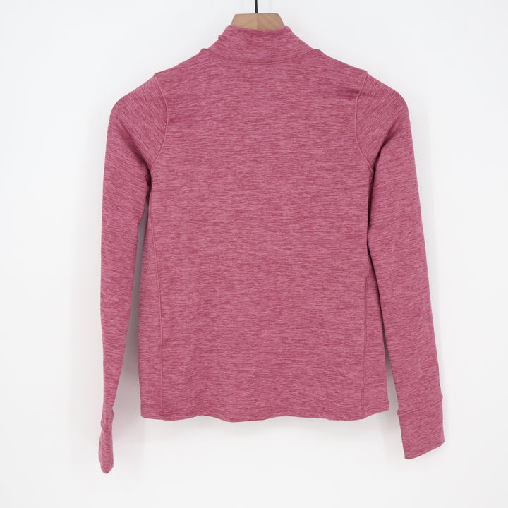DSG Girls Rose Coffee Spacedye Cold Weather Compression 1/4 Zip Pullover L 14