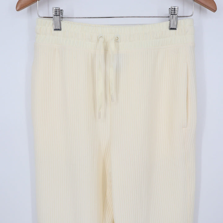 DSG So Soft Ottoman Jogger Womens XS Light Cream Ribbed High Rise Sweatpants NEW