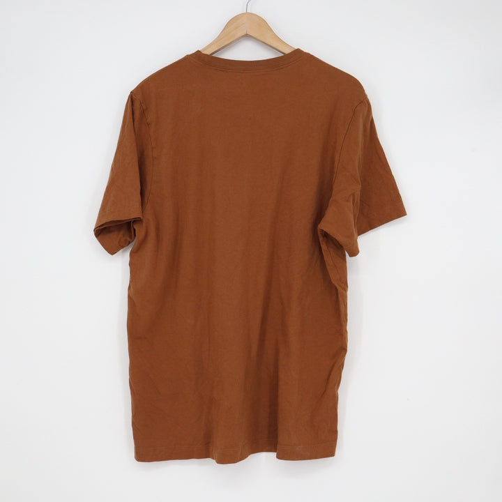 Nike Mens The Nike Tee Short Sleeve Cotton T-Shirt Brown Large