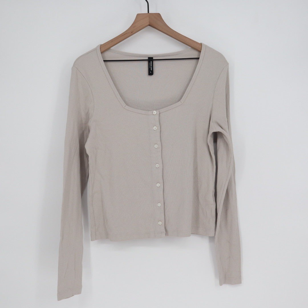 American Giant Women's Luxe Rib Square Neck Cardigan Size L