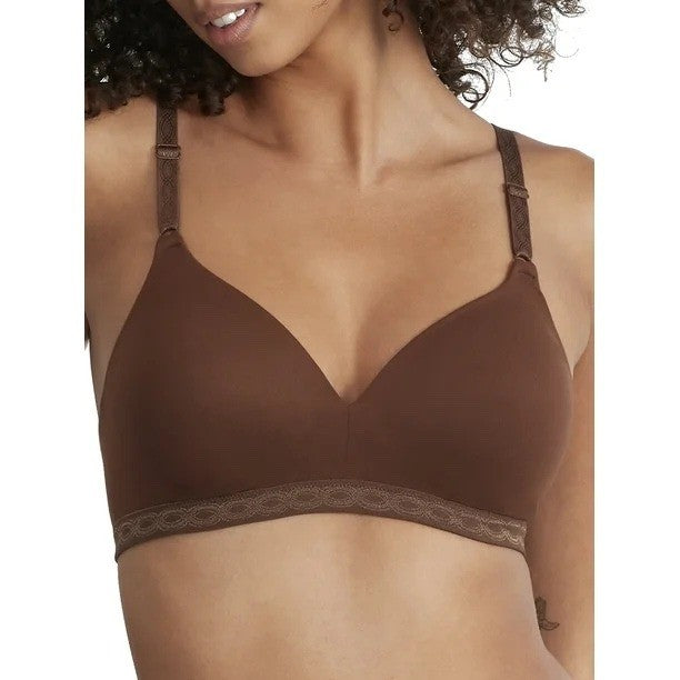 Warner's Cloud 9 Contour Bra Womens 38C Brown Stretch Adjustable Strap Wirefree