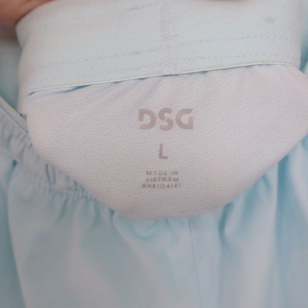 DSG Mens 5" Stride Short Light Blue Athletic Running Shorts Size Large