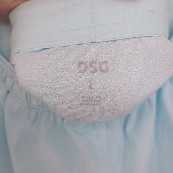 DSG Mens 5" Stride Short Light Blue Athletic Running Shorts Size Large
