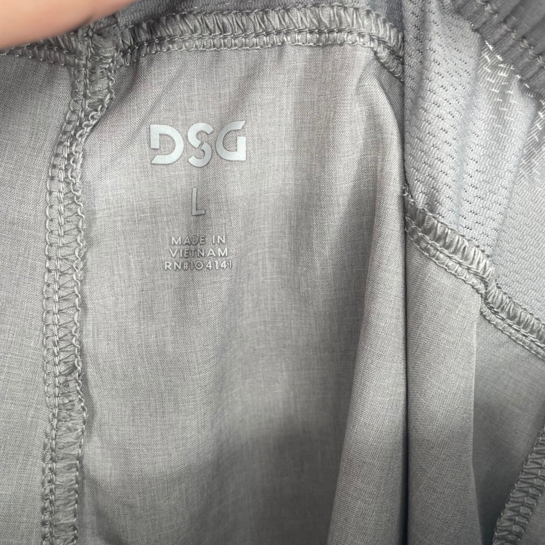 DSG Men's Athletic Shorts Gray Elastic Waist Pockets Size L