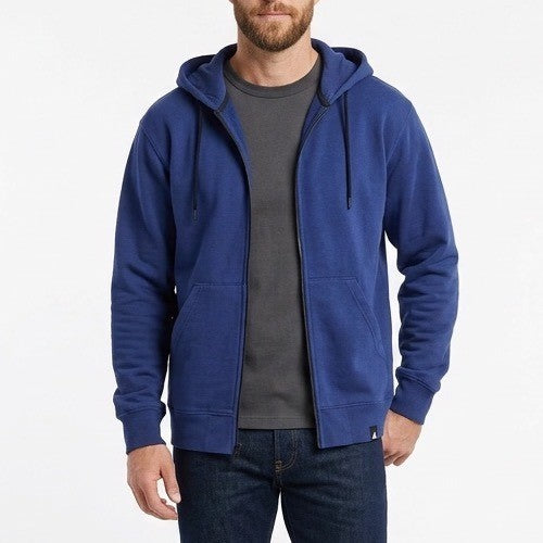 American Giant Classic Hoodie Men XL Blue Full Zip Cotton Fleece Long Sleeve
