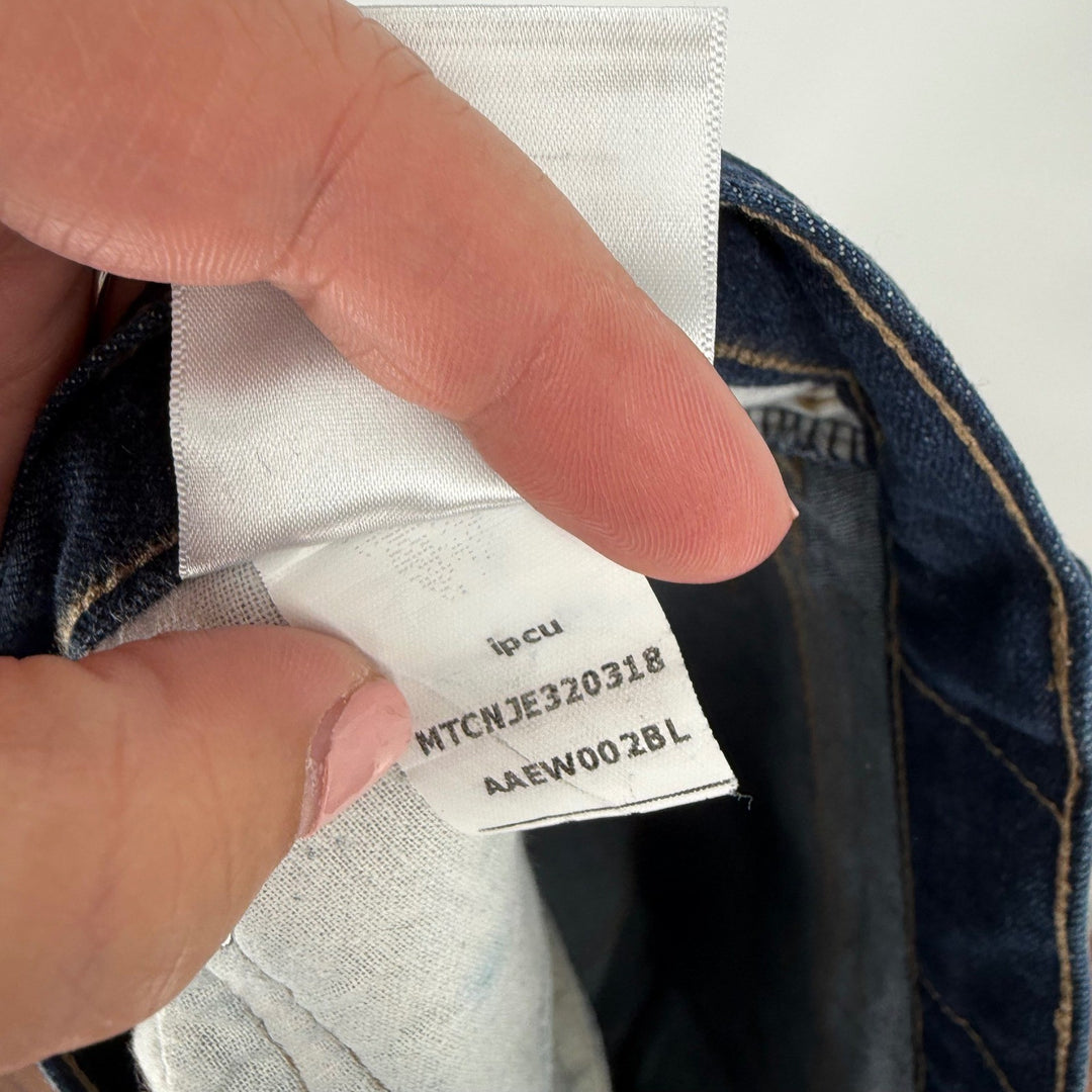 MTailor Dark Wash Straight Leg Jeans Mens Size 44x30 Cotton Spandex