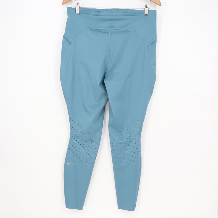 Nike Swift Dri-FIT Womens XL Blue Teal Running Leggings Pockets
