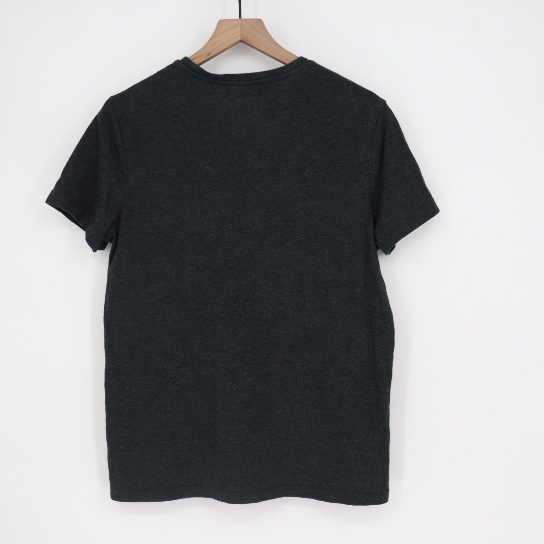 Goodfellow & Co Lyndale Tee V Neck Short Sleeve Charcoal Heather Size M