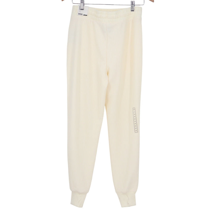 DSG So Soft Ottoman Jogger Womens XS Light Cream Ribbed Athletic Pants