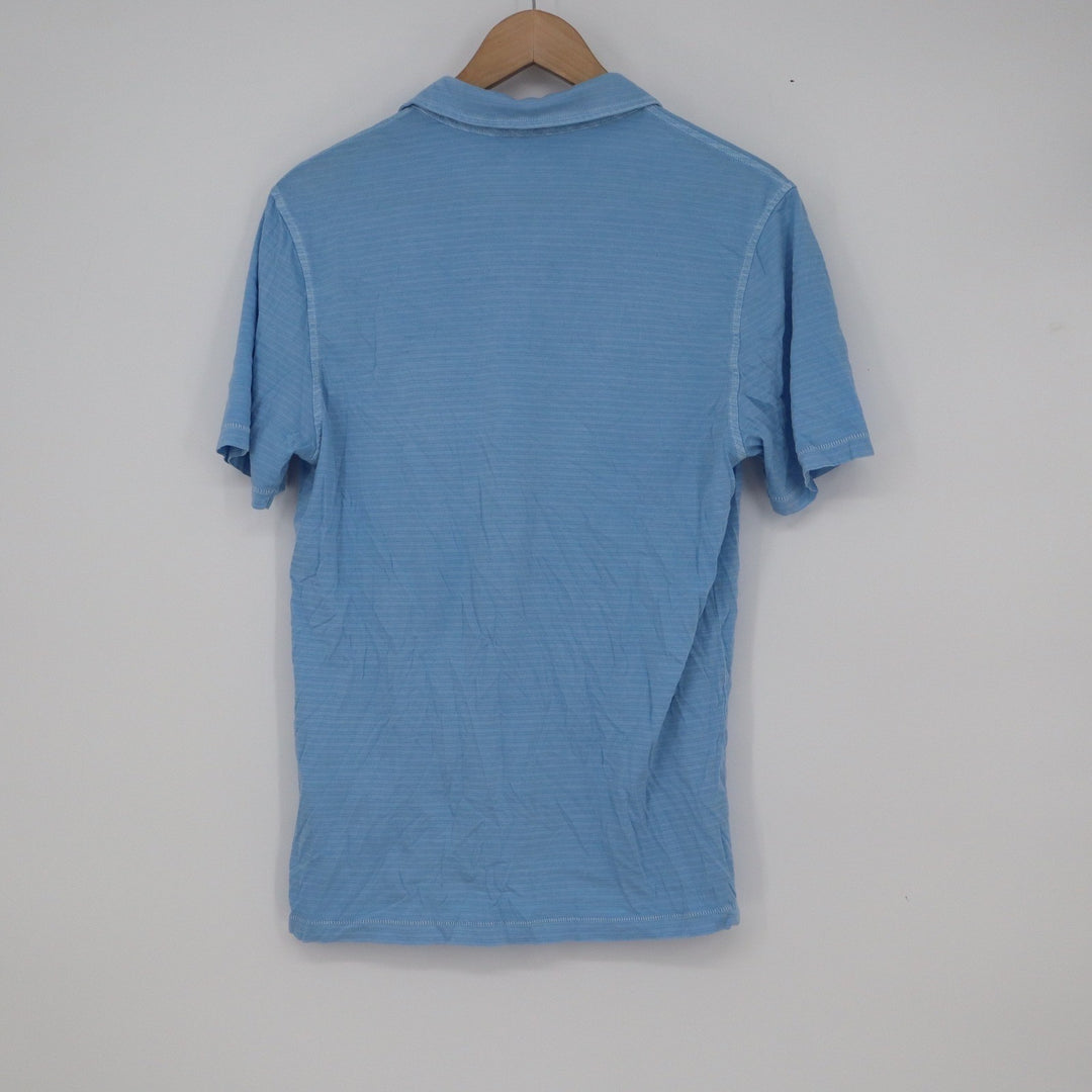 Vineyard Vines Island Polo Mens Small Light Blue Pima Cotton Short Sleeve Shirt