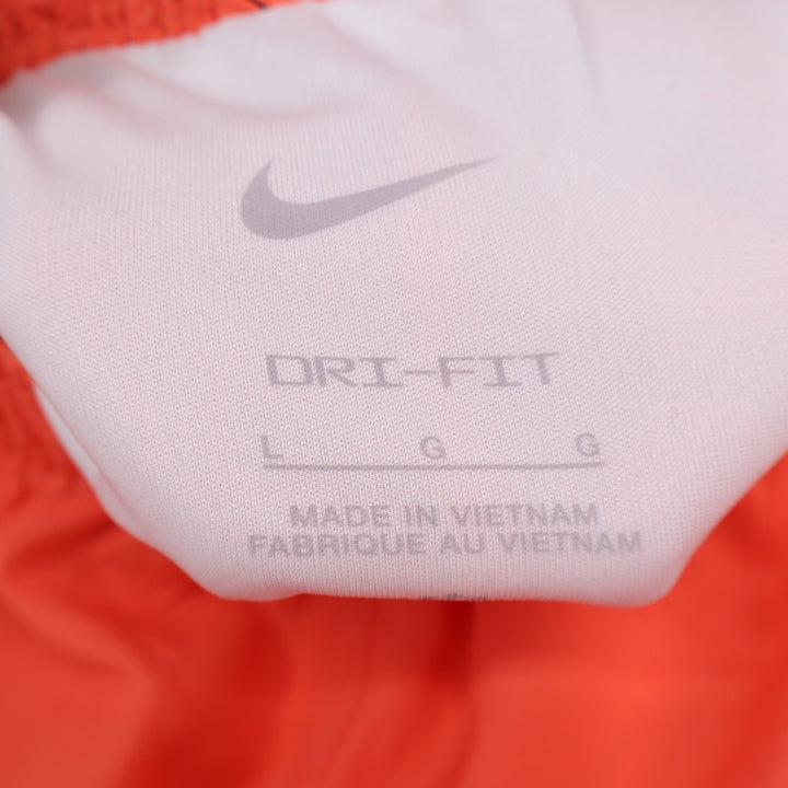 Nike Kids Dri-FIT Tempo Running Shorts Orange White Size Large L