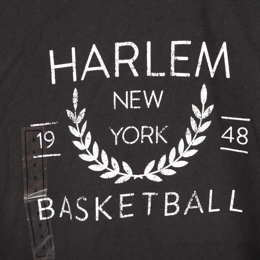 DSG Girls Harlem New York Basketball Graphic Tee Black Cotton Shirt Size S 8-9