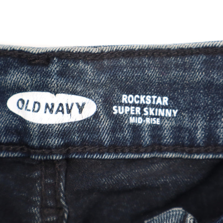 Old Navy Rockstar Super Skinny Mid-Rise Blue Jeans Size 10 Medium Wash Stretch