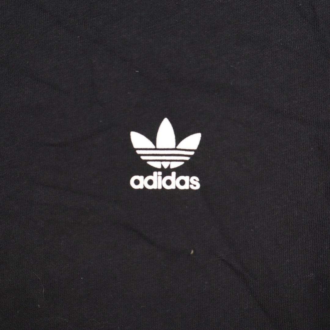 Adidas Originals Kids XS Black Trefoil Logo Cotton T-Shirt New