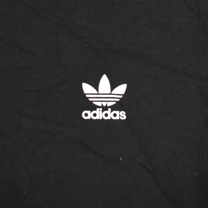 Adidas Originals Kids XS Black Trefoil Logo Cotton T-Shirt New