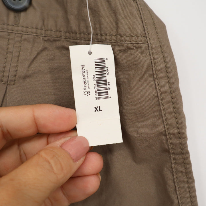 Old Navy Women's XL Brown Utility Cargo Shorts Drawstring Elastic Waist