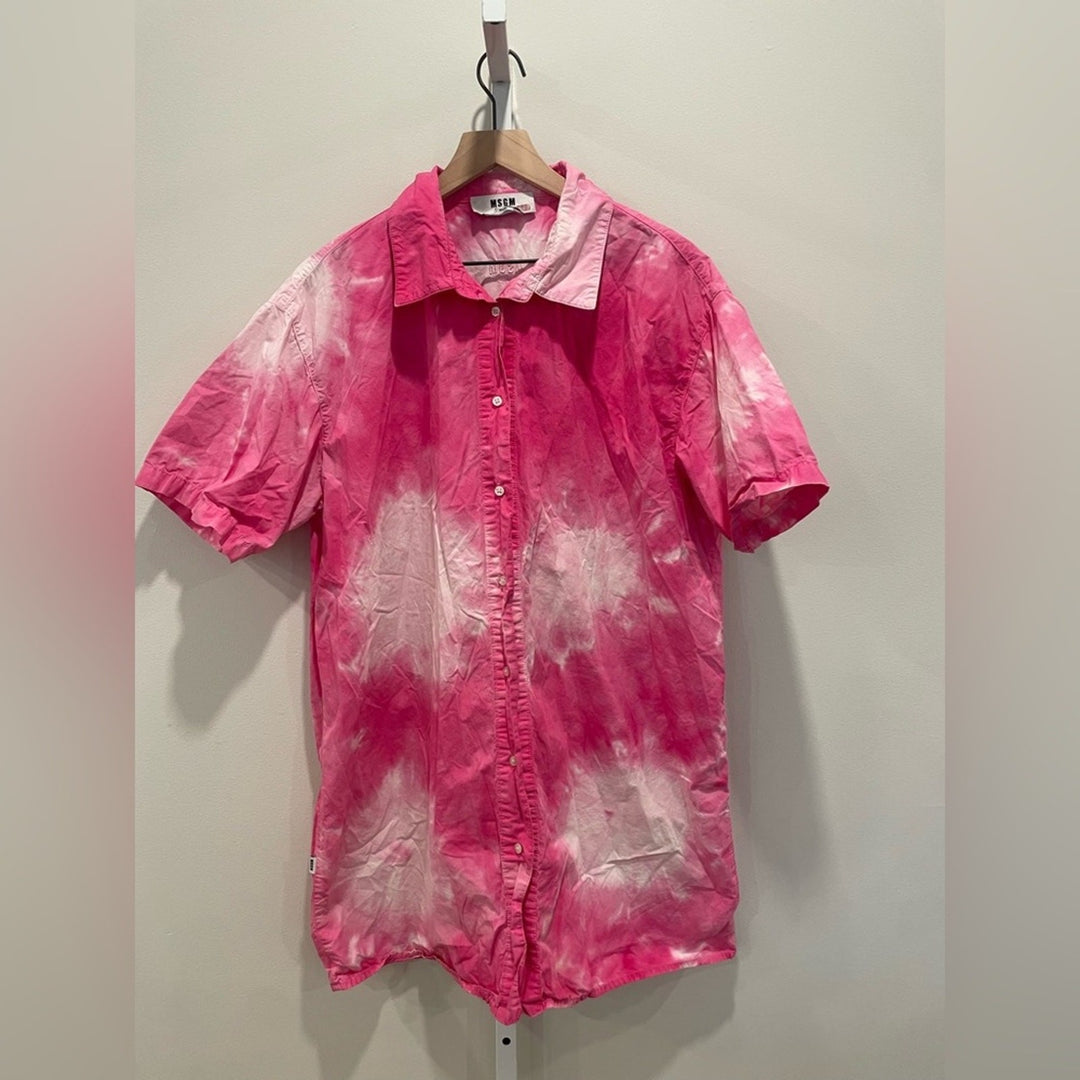 MSGM Denim Camica Shirtdress Size 12