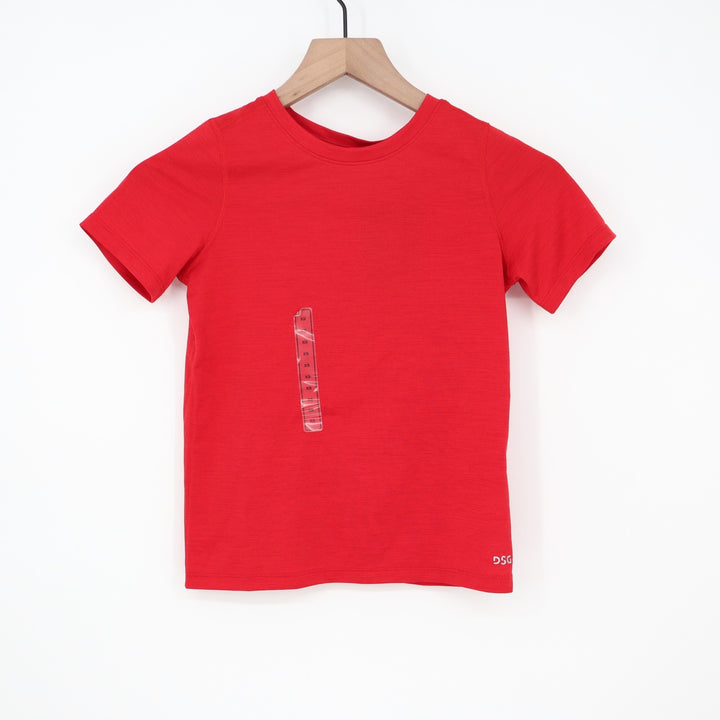 DSG Boys Movement Tee Team Red Heather Moisture Wicking Shirt XS 6-7 DAB14105