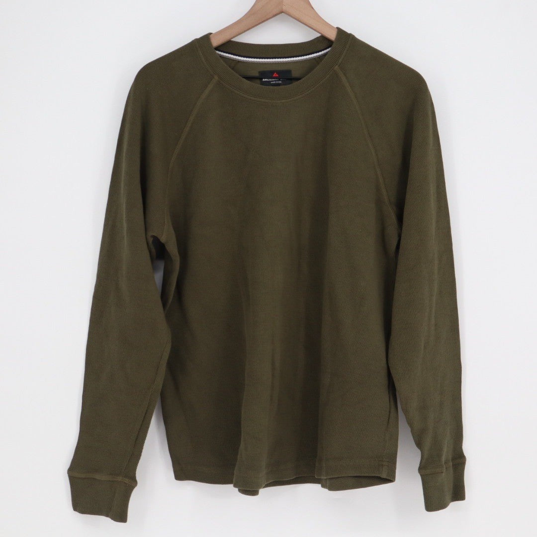American Giant Classic Crewneck Long Sleeve Shirt Size L Made in USA
