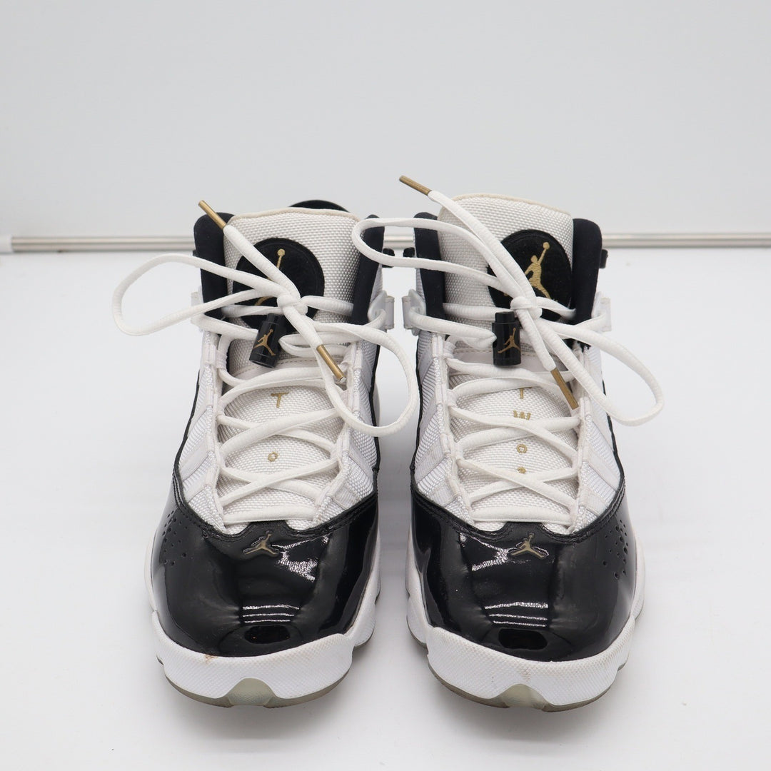 Jordan 6 Rings GS White Black Metallic Gold CW6994-100 Mens 7Y Basketball Shoes