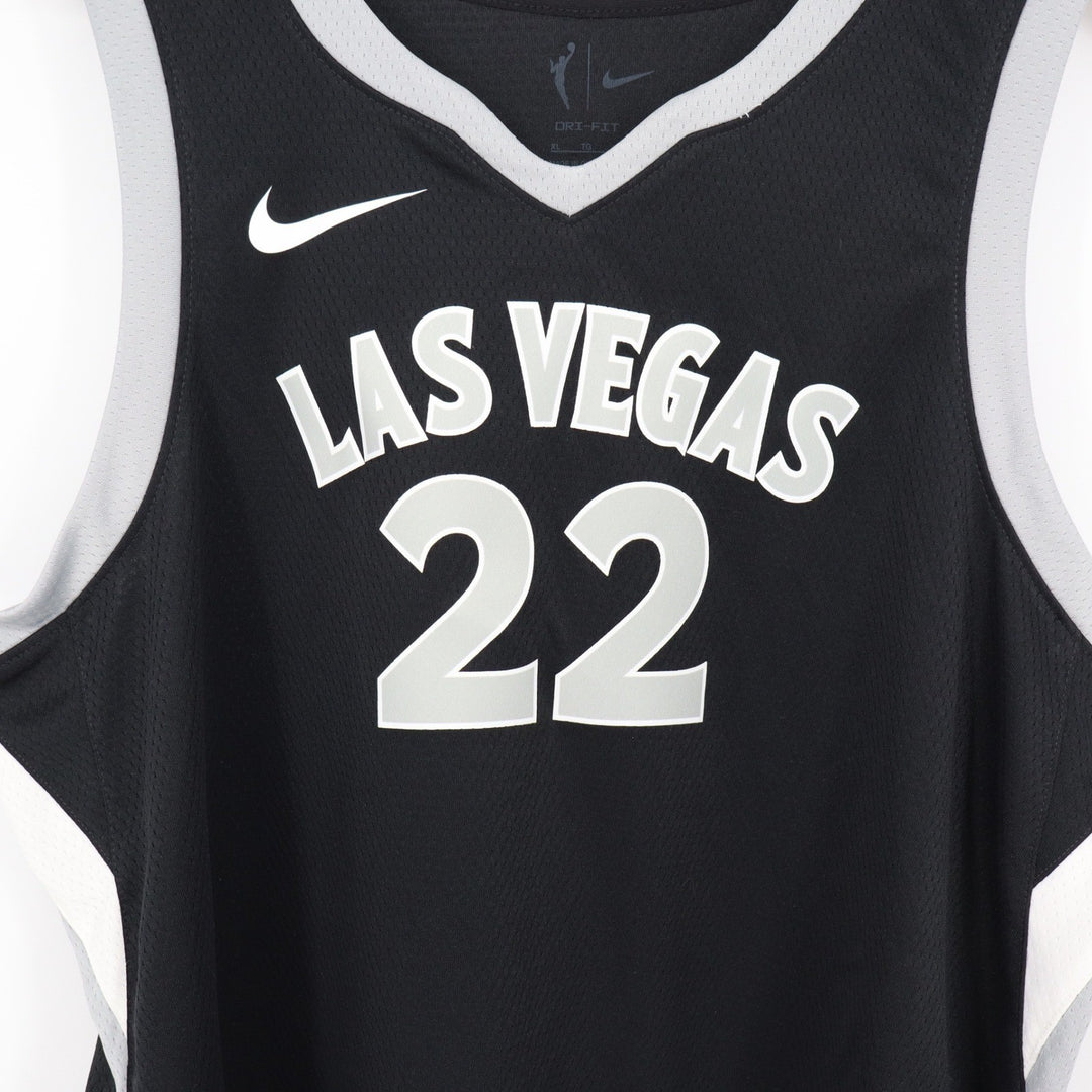 Nike Las Vegas Aces A'ja Wilson 22 Explorer Edition WNBA Jersey Black Womens XL