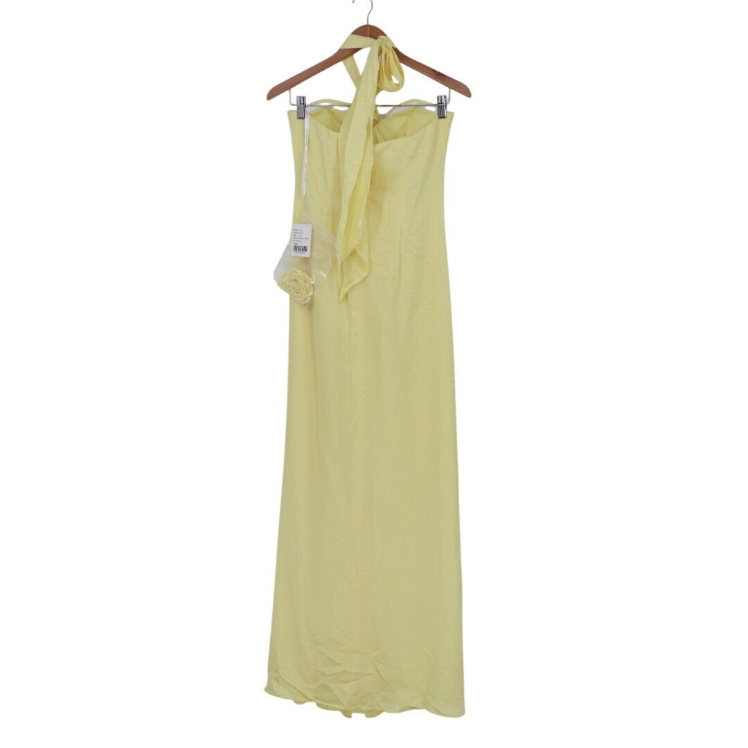 Dessy Collection Draped Satin Grecian Column Gown With Convertible Straps Size 2