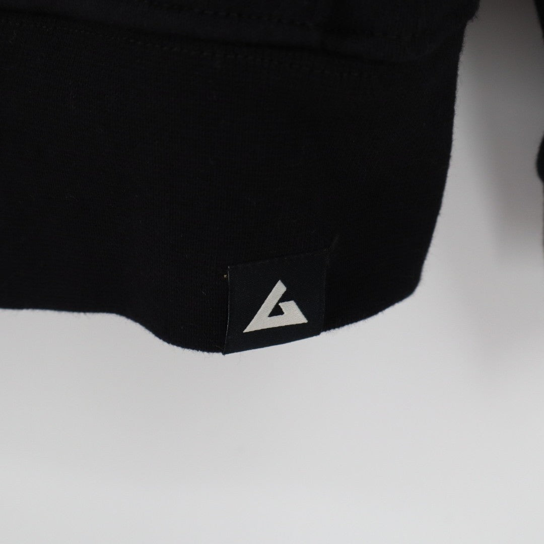 American Giant Hoodie Mens Medium Black Fleece Full Zip Long Sleeve Cotton Logo
