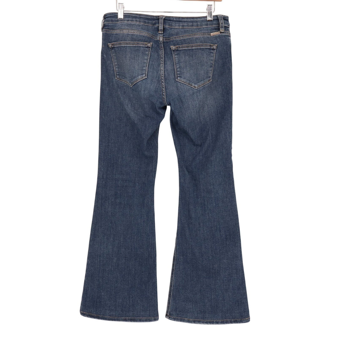 KanCan Mid Rise Flared Jeans Womens 9/28 Blue Medium Wash Denim Cotton Stretch
