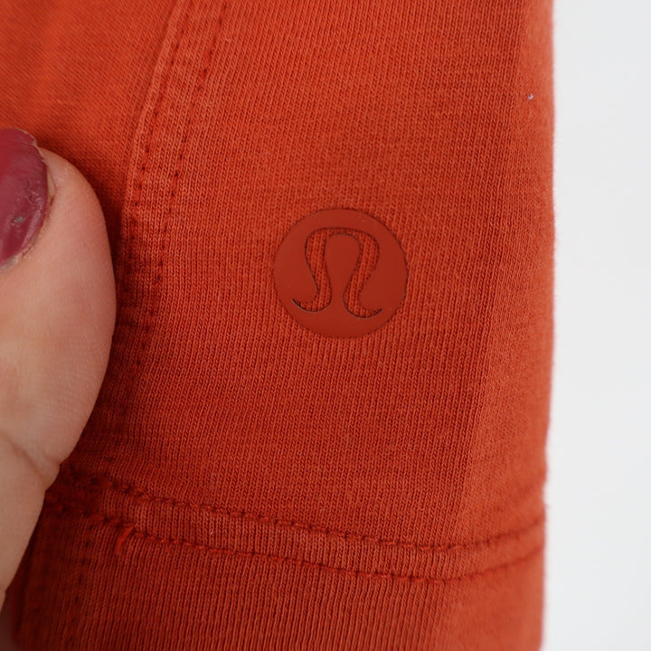Lululemon T-Shirt Women's Year Basic Rust Orange Short Sleeve Athletic Good