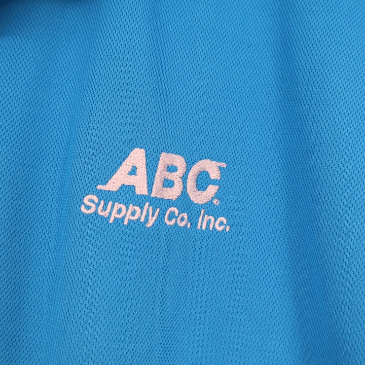 Vansport Polo Shirt Mens 2X Blue ABC Supply Co Short Sleeve Golf Tennis Pullover
