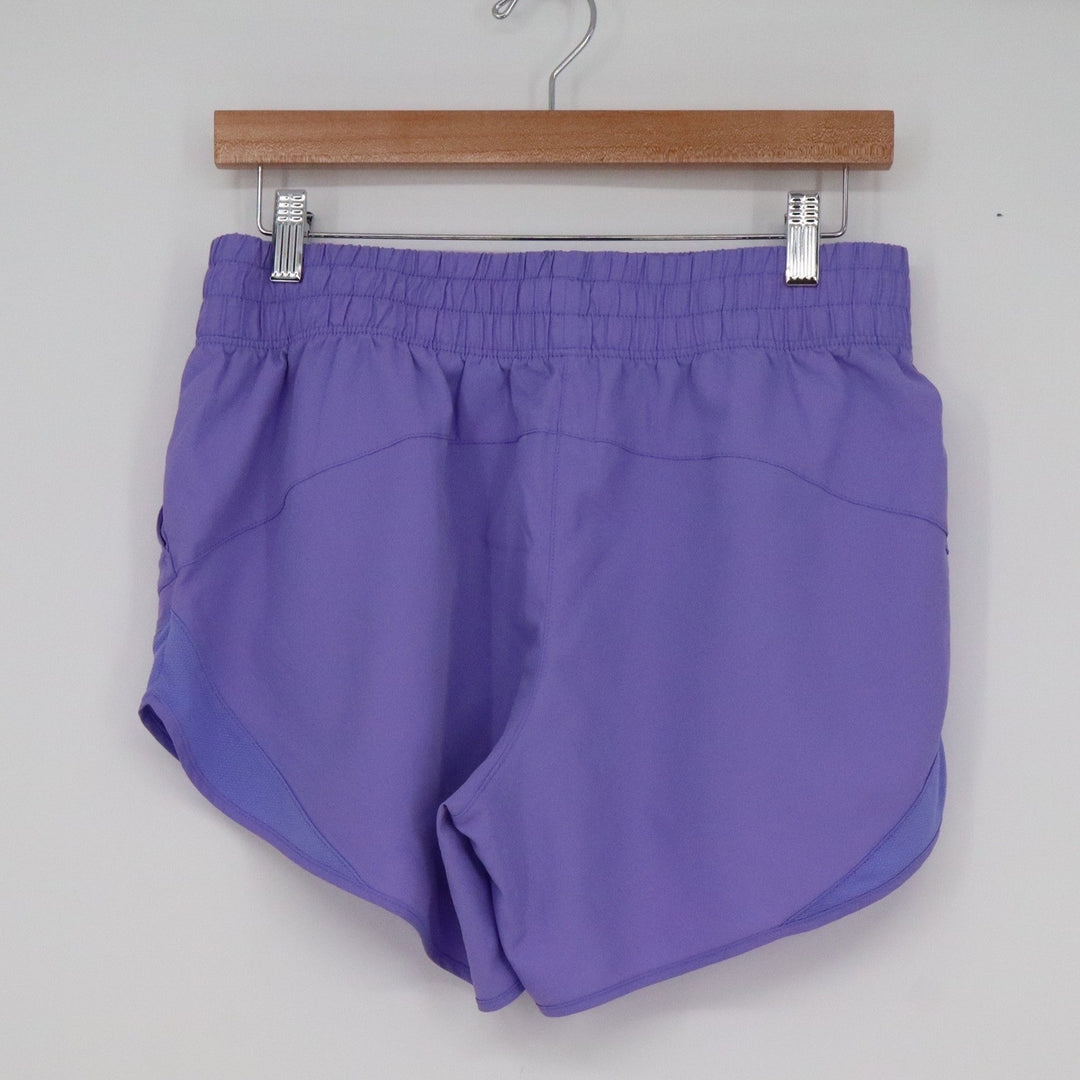 Athletic Works Womens Purple Mesh Trim Running Shorts Size M 8-10
