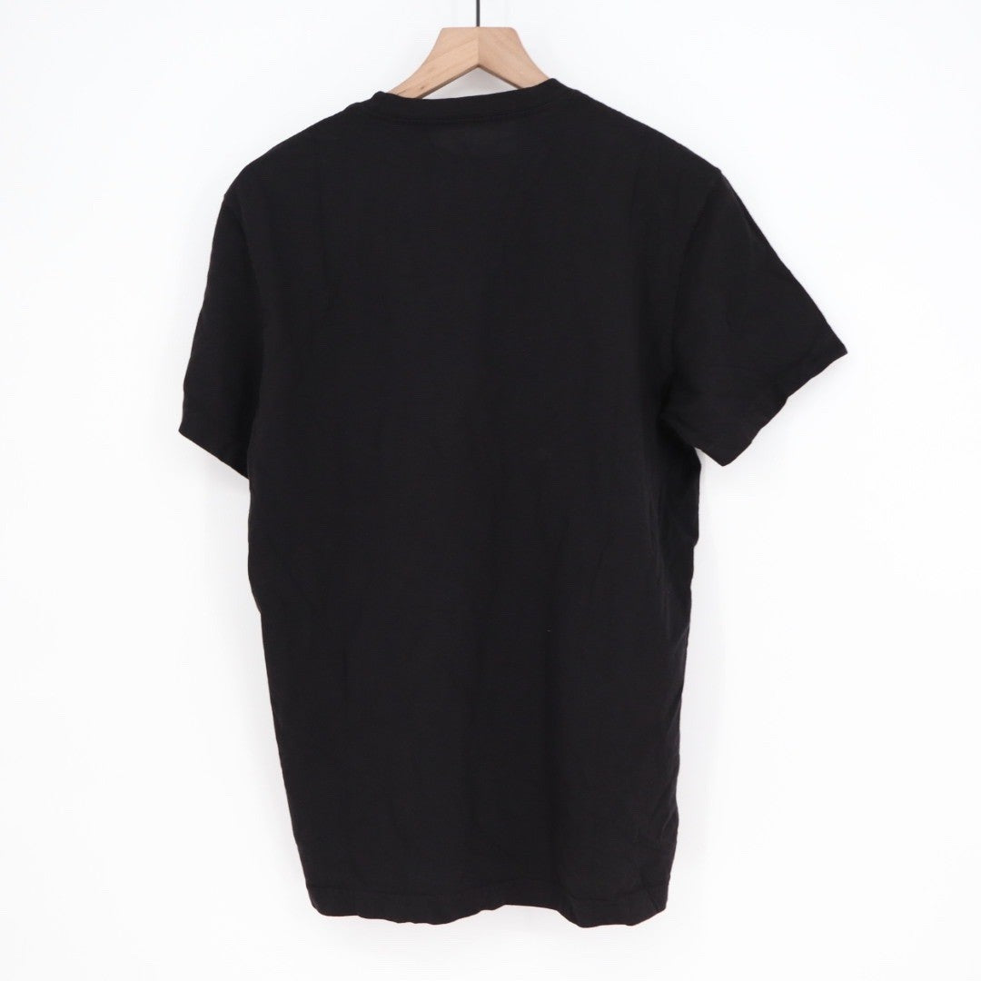 American Giant Mens Crewneck T Shirt Black Size M Made in USA Logo Patch