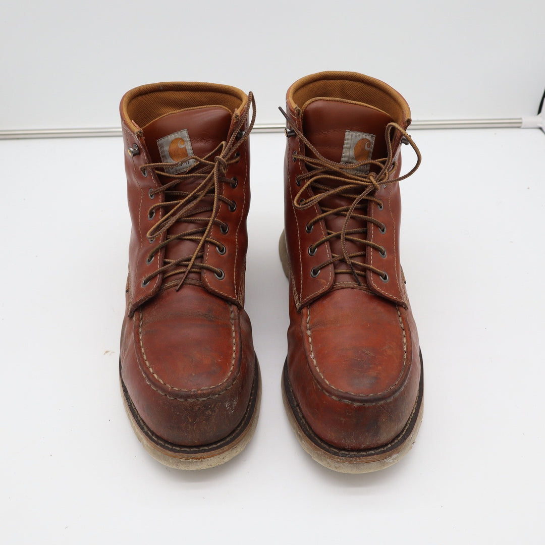 Carhartt Mens 6-Inch Waterproof Steel Toe Wedge Sole Work Boots Brown 13M