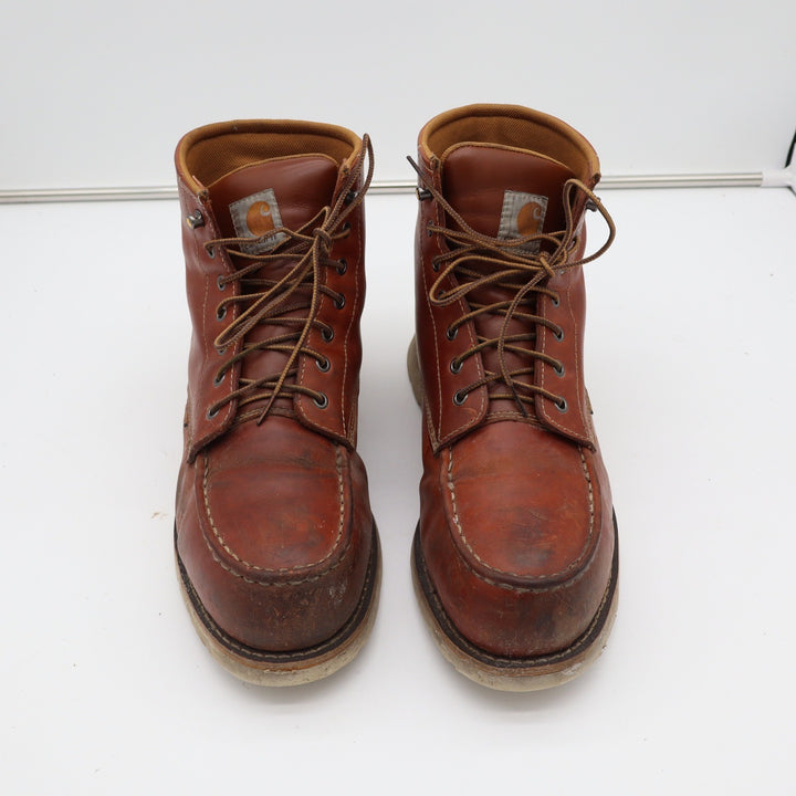 Carhartt Mens 6-Inch Waterproof Steel Toe Wedge Sole Work Boots Brown 13M