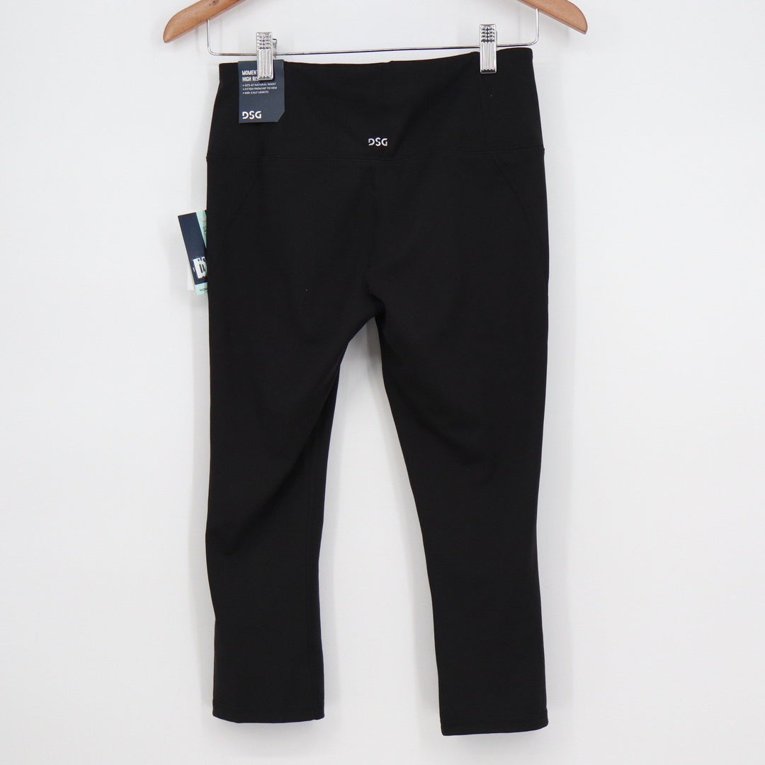 DSG Womens Momentum Capri Pure Black High Rise Leggings Small NEW