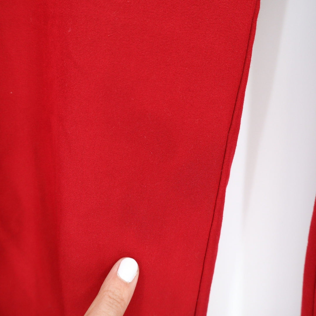 Nicole Miller New York Red Straight Leg Dress Pants Womens 14 Workwear
