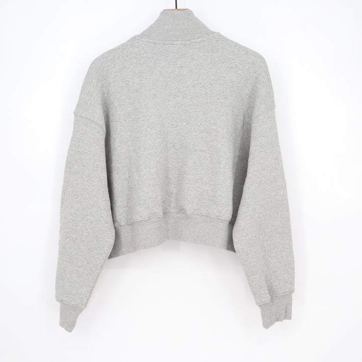 Nike Phoenix Crop Quarter Zip USA Hockey Fleece Sweatshirt Grey Large