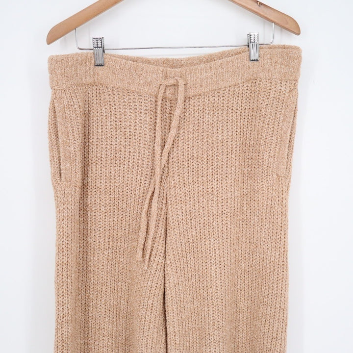 State of Day Intimates Pajama Pants Womens Large Brown Waffle Knit Sleepwear