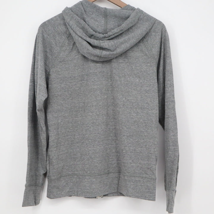 American Giant Lightweight Full Zip Hoodie Womens S Heather Gray Raglan Sleeve