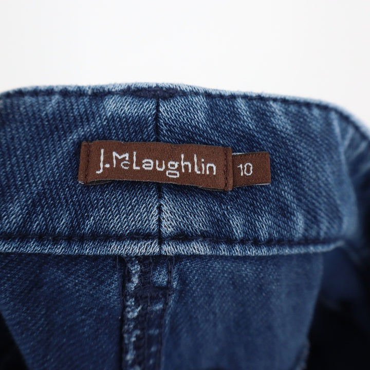J.McLaughlin Lexi Straight Leg Jeans Medium Wash Blue Denim Womens Size 10