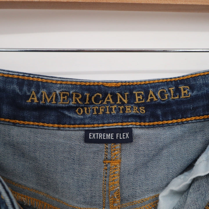 American Eagle Extreme Flex Mens 34x30 Medium Wash Blue Slim Straight Jeans