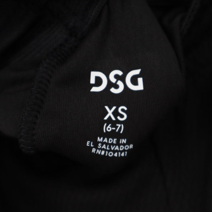DSG Girls Basketball Shorts Pure Black XS 6-7 Athletic Performance