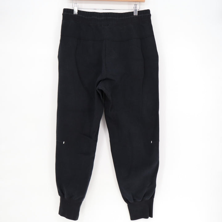 Nike Sportswear Track Pants Womens L Black Cotton Tech Fleece Drawstring Waist