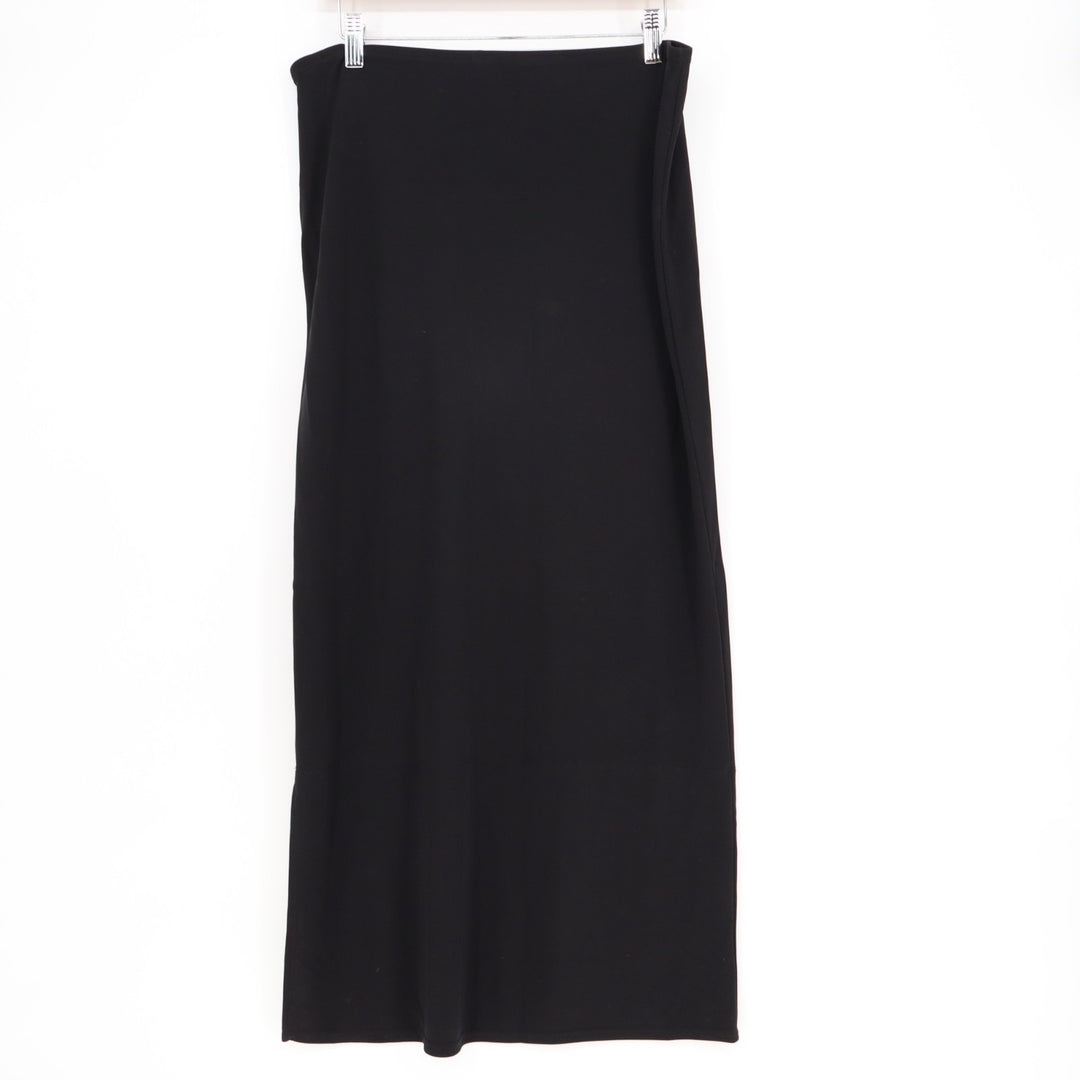 Gap Straight&Pencil Skirt Womens Medium Black Stretch Knitted Pull On Narrow Cut