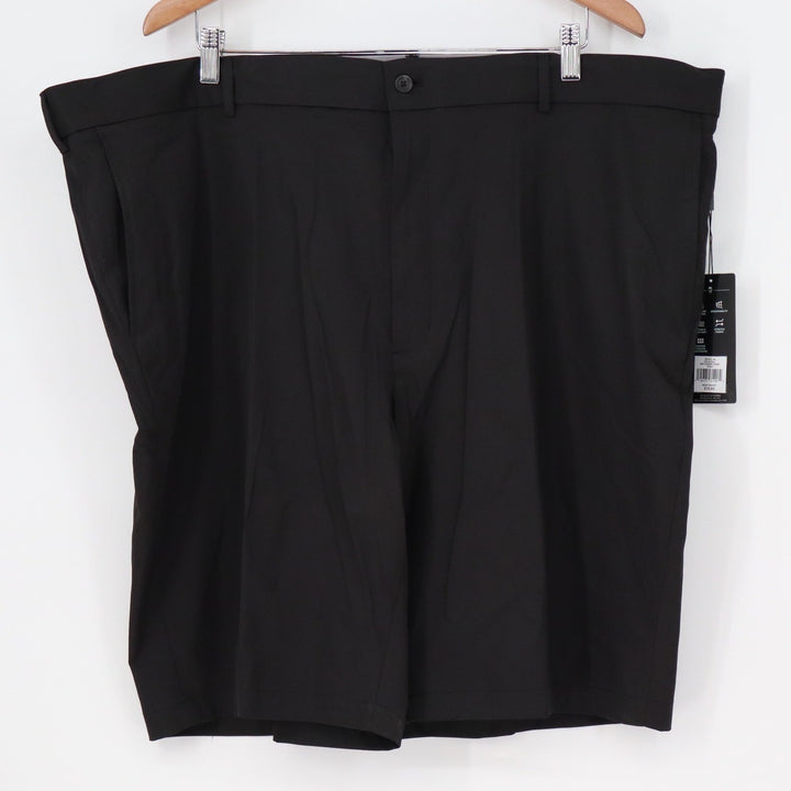 Walter Hagen Mens Perfect 11 Golf Shorts Black Big & Tall 46 Flat Front