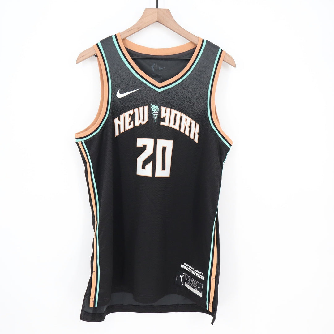 Nike New York Liberty Sabrina Ionescu 20 Explorer Edition Jersey Black Large