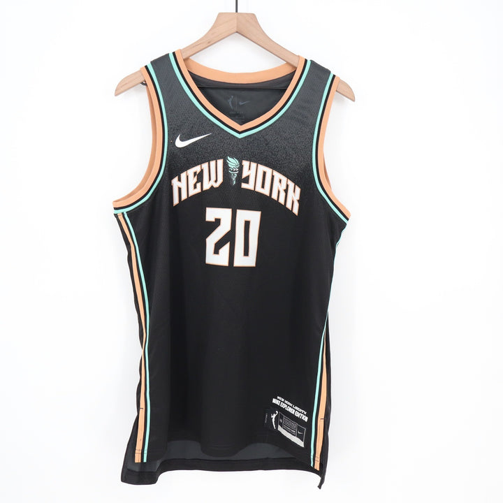 Nike New York Liberty Sabrina Ionescu 20 Explorer Edition Jersey Black Large