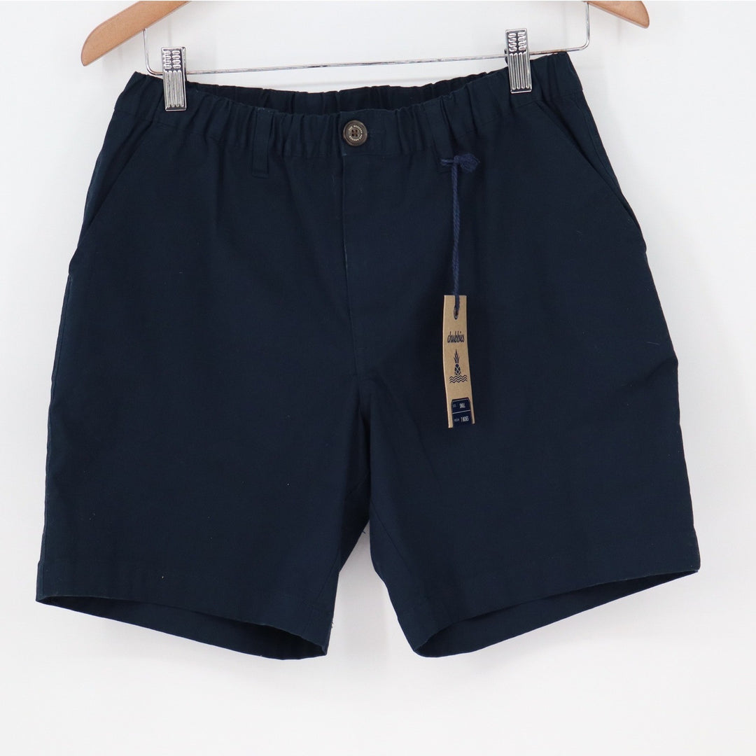 Chubbies The Armadas 7" Mens Shorts Navy Blue Stretch Cotton Small