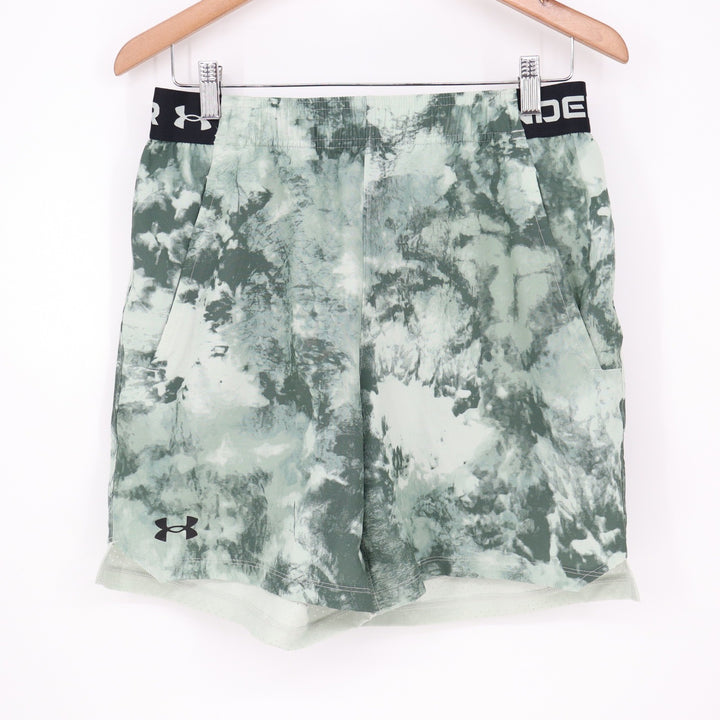 Under Armour Mens Vanish Woven 6in Printed Shorts Green Tie Dye 1376784-378 M
