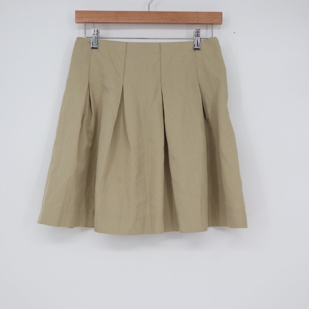 Mills Uniform Co Girls Tan Khaki Pleated School Uniform Skirt 16